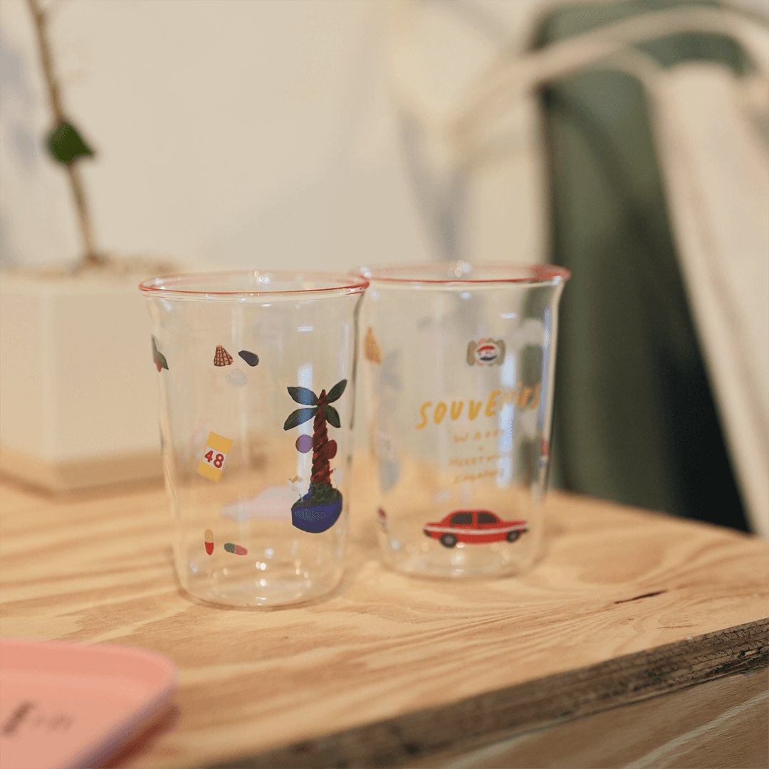 Souvenirs Glass Cup by We Are Out Of Office